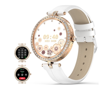 Reloj Inteligente Mujer Bluetooth Llamada iOS/Android Blanco VEANXIN