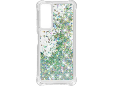 Funda Huawei P smart 2021 AVIZAR TPBUMP-GLIT-SL-PSM21 Gris