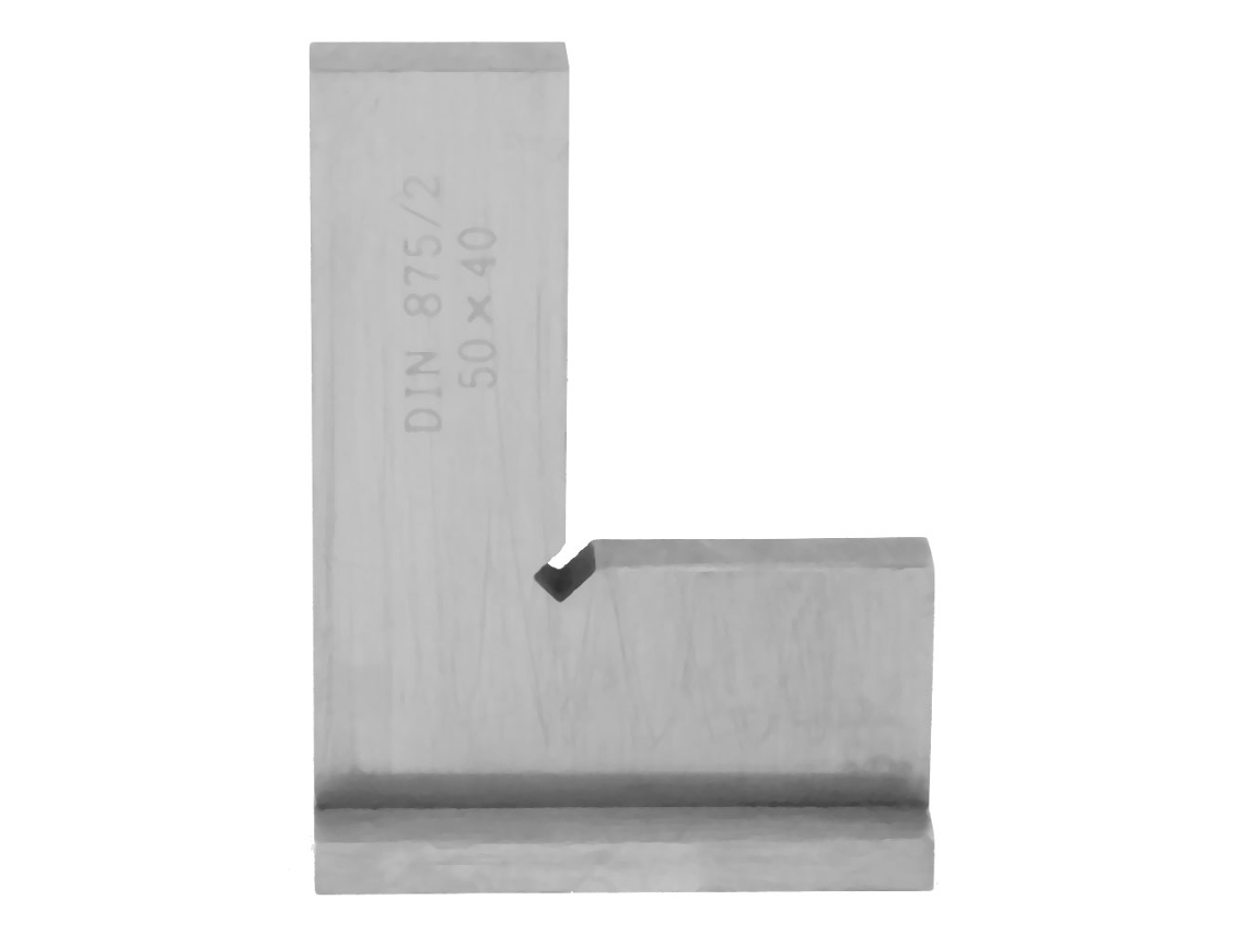 Regla De Ángulo Recto De 90 Grados En Acero Al Carbono Con Asientos, Herramienta De Ingeniería De Alta Precisión.