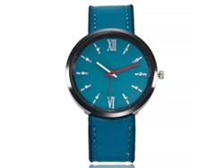 Reloj De Pulsera Vansvar Para Mujer, De Piel Sintética Con Movimiento De Cuarzo, Estilo Verde Moderno.