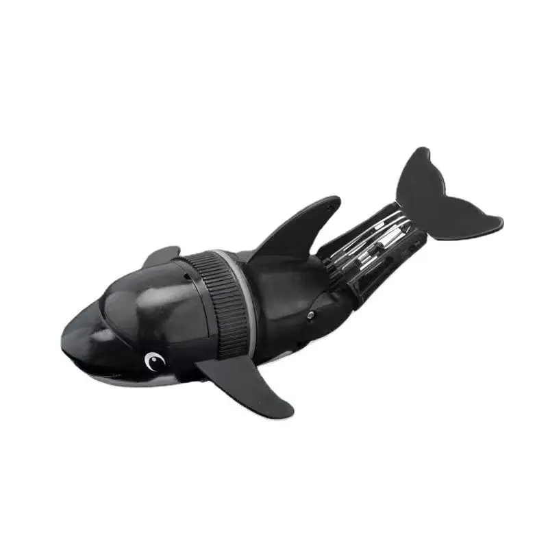 (negro) Juguete De Pez Robótico, Pez Electrónico Nadador, Juguete De Baño