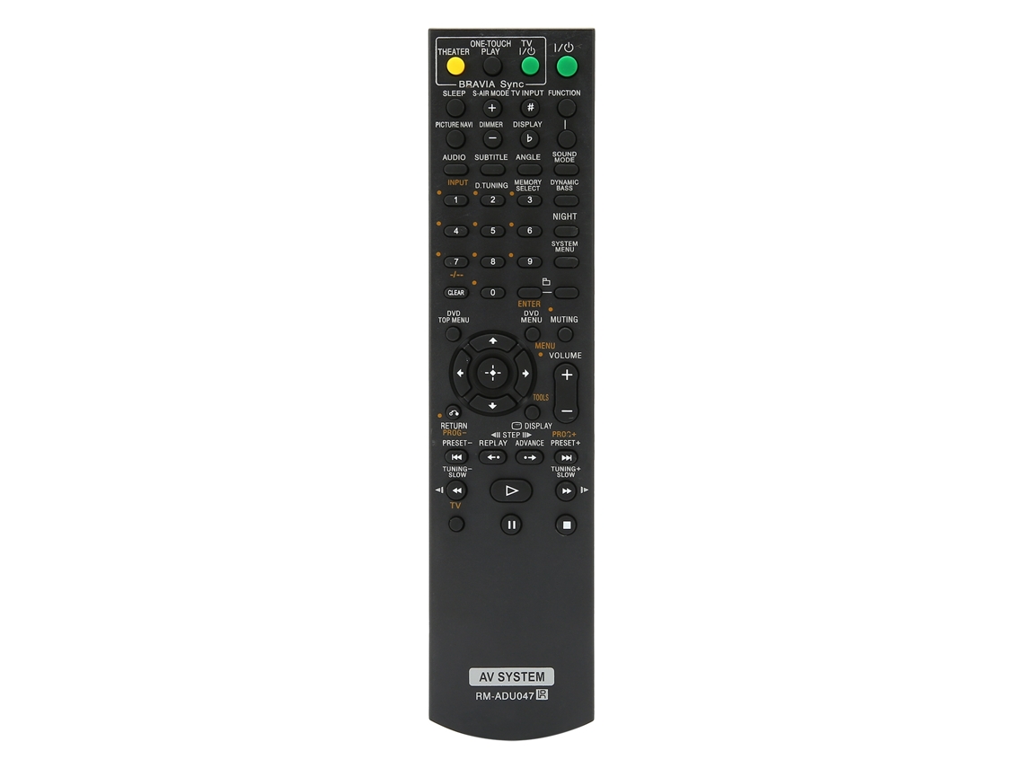 Mando A Distancia De Repuesto Rm-adu047 Para Reproductores Y Receptores De Dvd Sony.