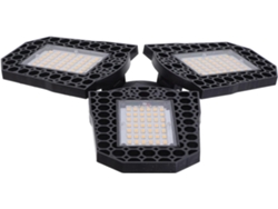 Lámpara De Techo Led Deformable Con Tres Alas Plegables Para Iluminación