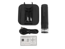Microscópio Digital Sem Fio 1080p Hd 50x-1000x Com Suporte Ajustável 8 Leds Câmera Magnificador Para Celular Tablet