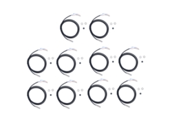 10 Unidades De Sensor De Detección De Proximidad Npn Nc M8 De Alta Precisión 5-30v