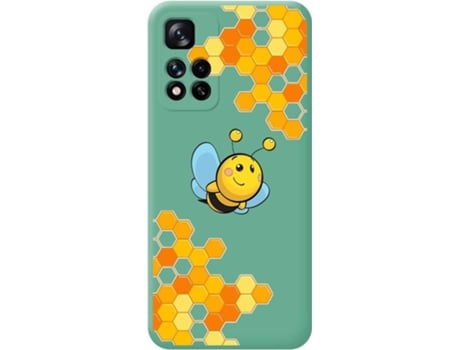 Carcasa para Xiaomi Redmi Note 11 Pro+ Plus 5G TUMUNDOSMARTPHONE Silicona Líquida Dibujos Verde