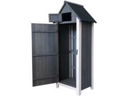 Armario de Exterior GARDIUN Kylie Gray 54x77x179 cm de Madera - Knh1108