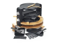 Raclette KITCHEN CHEF 8/10 personas 1500W + Parrilla + Máquina de Crepe Kcwood.8.Super