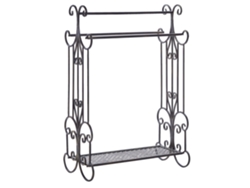 Toallero BELIANI Gladis de Hierro Negro 60x35x90
