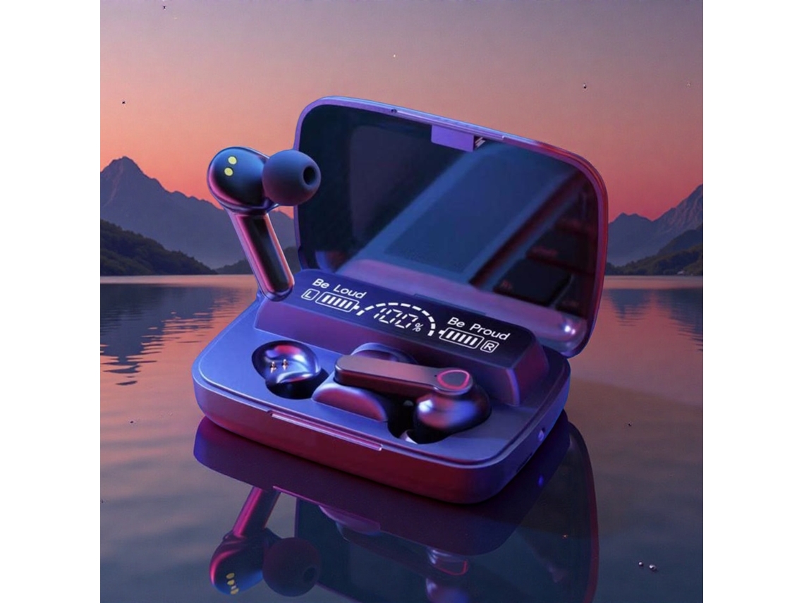 Auriculares inalámbricos Bluetooth con control inteligente, diseño resistente al agua, incluye estuche de carga. Mdug