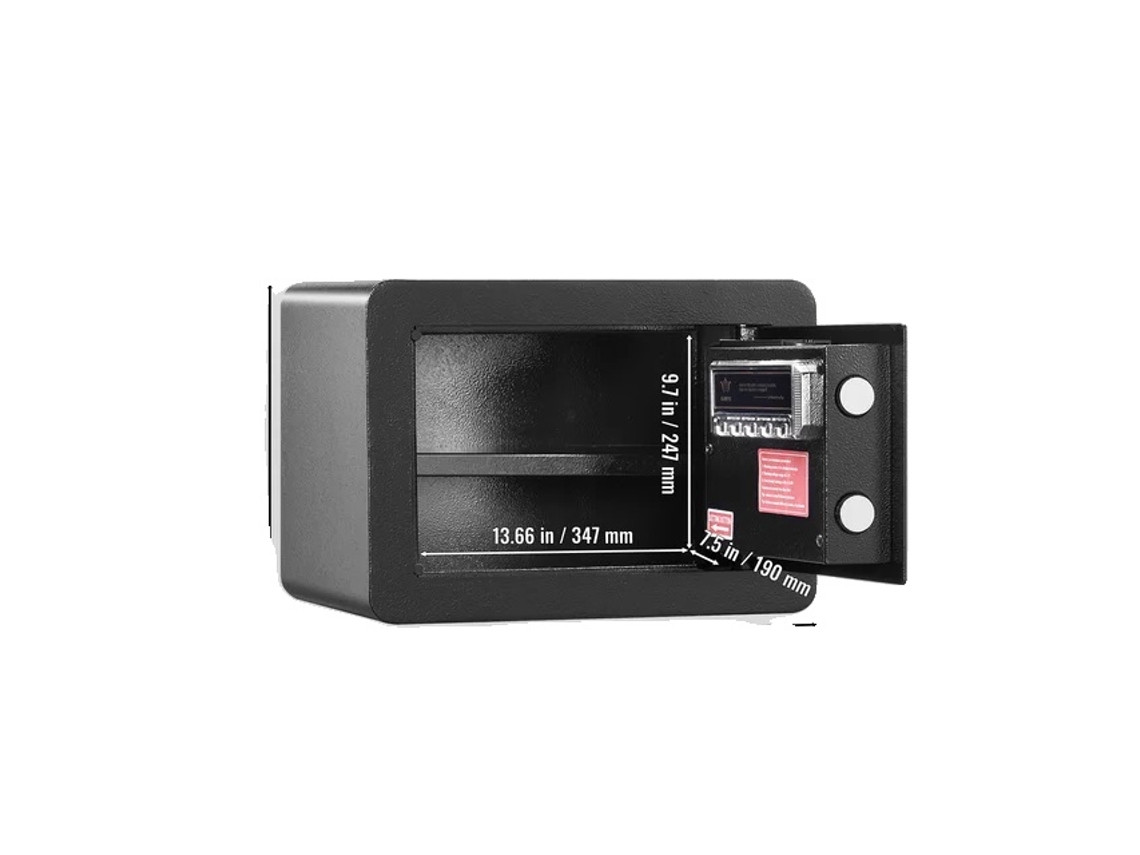 Caja fuerte electrónica, acceso digital, llaves de anulación, ajuste OEM de 0,5 pulgadas cúbicas