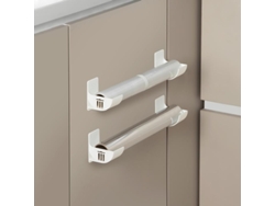 Estante de pared ajustable, multifuncional, blanco, de plástico Tommy01