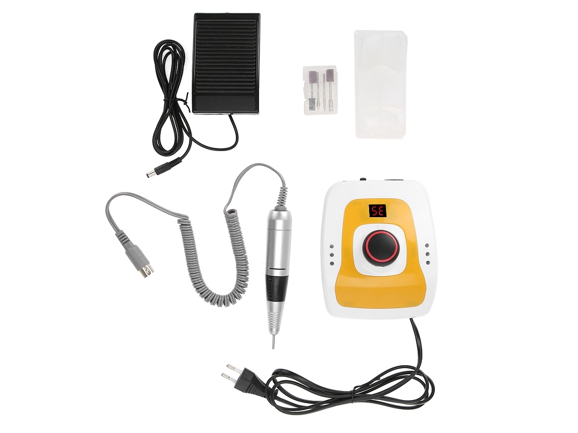 Kit De Máquina De Pulir Uñas Eléctrica Profesional Para Manicura Y Pedicura