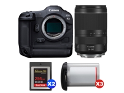 Canon Eos R3 + Rf 24-240mm F/4-6.3 Is Usm + 2 Sandisk 256gb Extreme Pro Cfexpress Type B + 3 Canon Lp-e19 + Ebook Pricedirect