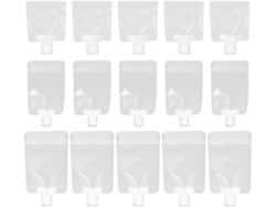 Paquete De 24 Bolsas Recargables Para Champú Y Loción Corporal Ciieeo, Forma Cuadrada, De Pet.