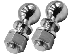 Juego De Bolas De Remolque Metálicas (2 Piezas) Para Remolques, Compatibles Con Parachoques.
