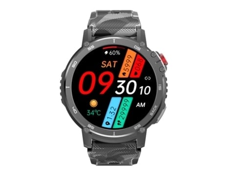 Smartwatches Chronus Pantalla 1 6 Pulgadas Ip68 Resistente Al Agua Negro AUJEZON