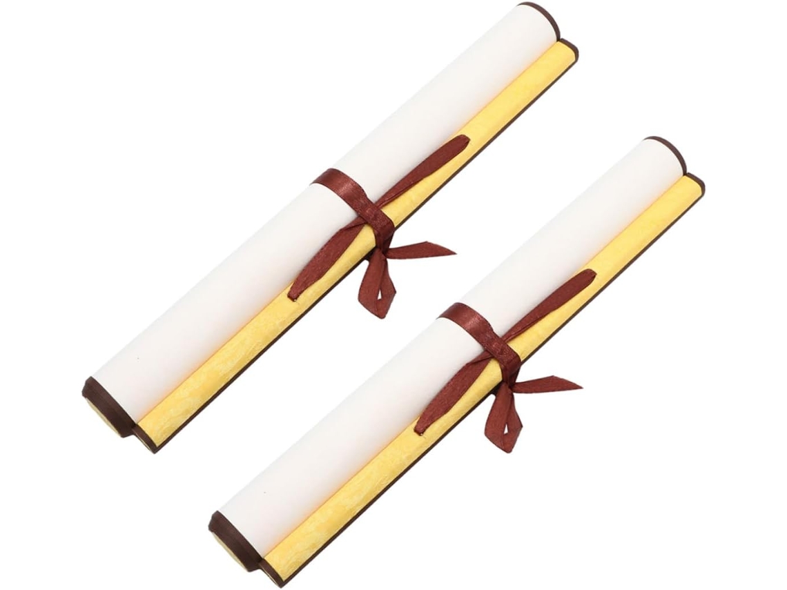 Rollos De Papel Para Caligrafía China, Diseño De Rollo Pequeño Para Pared, Juego De 2