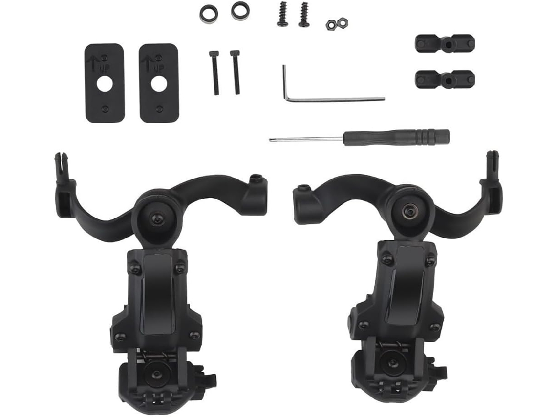 Soporte Táctico Para Casco - Piezas De Repuesto - Kit Adaptador De Riel Ajustable - Reducción De