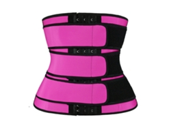 (rojo M) Cinturón De Soporte De Cintura Para Mujer, Ropa Interior Moldeadora, Protector Abdominal Que Absorbe El Sudor En Sauna, Neopreno