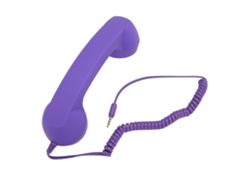 Teléfono Móvil Retro Con Cable Y Conector Antirradiación De 3,5 Mm Para Smartphone/ordenador - Morado