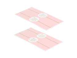 25pcs Adesivos de Garrafa de Água Obrigado Rosa Diy Decorativos À Prova D'água Personalizados