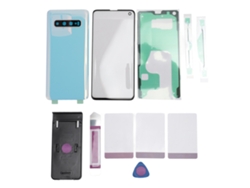 Cubierta Trasera De Cristal Y Lente Frontal De Repuesto Para Galaxy S10 Con Adhesivo Impermeable - Blanco