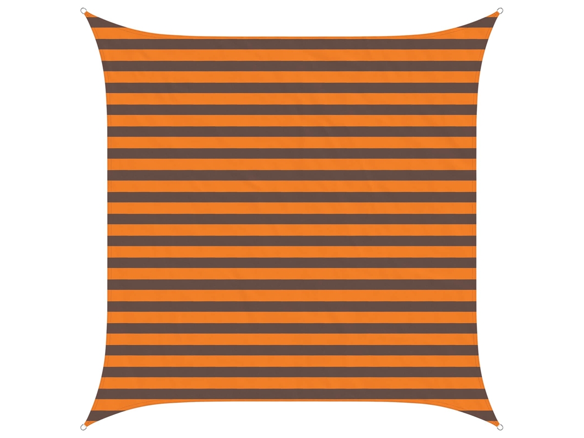 Maison Exclusive - Vela De Sombra Solar Laranja E Marrom 2,5 X 2,5 M
