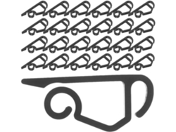 Juego De 100 Clips Para Luces Navideñas, Ganchos Para Canalones Exteriores, Resistentes A La Intemperie.