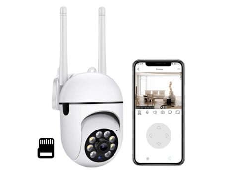 Cámara Seguridad Wifde 2,4 Ghz, espacio 1080P 360 con detección de movimiento