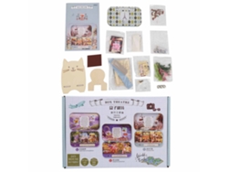 Kit De Casa De Muñecas De Madera Para Armar Con Luz Led, Juguete Miniatura De Regalo Para Niños Q-012