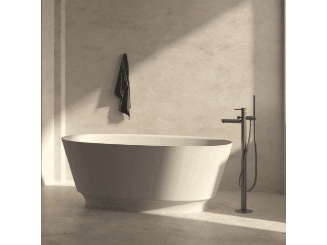 Bañera Exenta Solid Surface Moderna Marelis 165 Cm