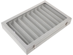 Caja Organizadora De Joyas Para Collares Con Tapa Transparente, Bandeja Para Pulseras Y...