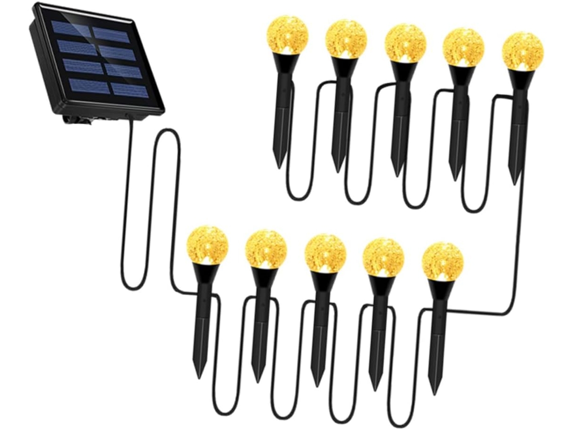 Lámpara Solar Decorativa Para Exteriores, Duradera Y Ecológica.