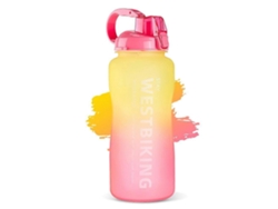 Botella De Agua Deportiva Con Pajita Para Camping, Senderismo, Ejercicio Al Aire Libre, Botella De Plástico De Gran Capacidad Rosewell