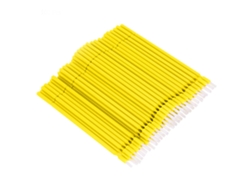100 Cepillos Aplicadores Microdentales Desechables Flexibles (amarillos)