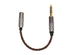 Cable Adaptador Para Auriculares Portátiles Estéreo De 4,4 Mm Macho Balanceado A 3,5 Mm Hembra, Chapado En Oro.