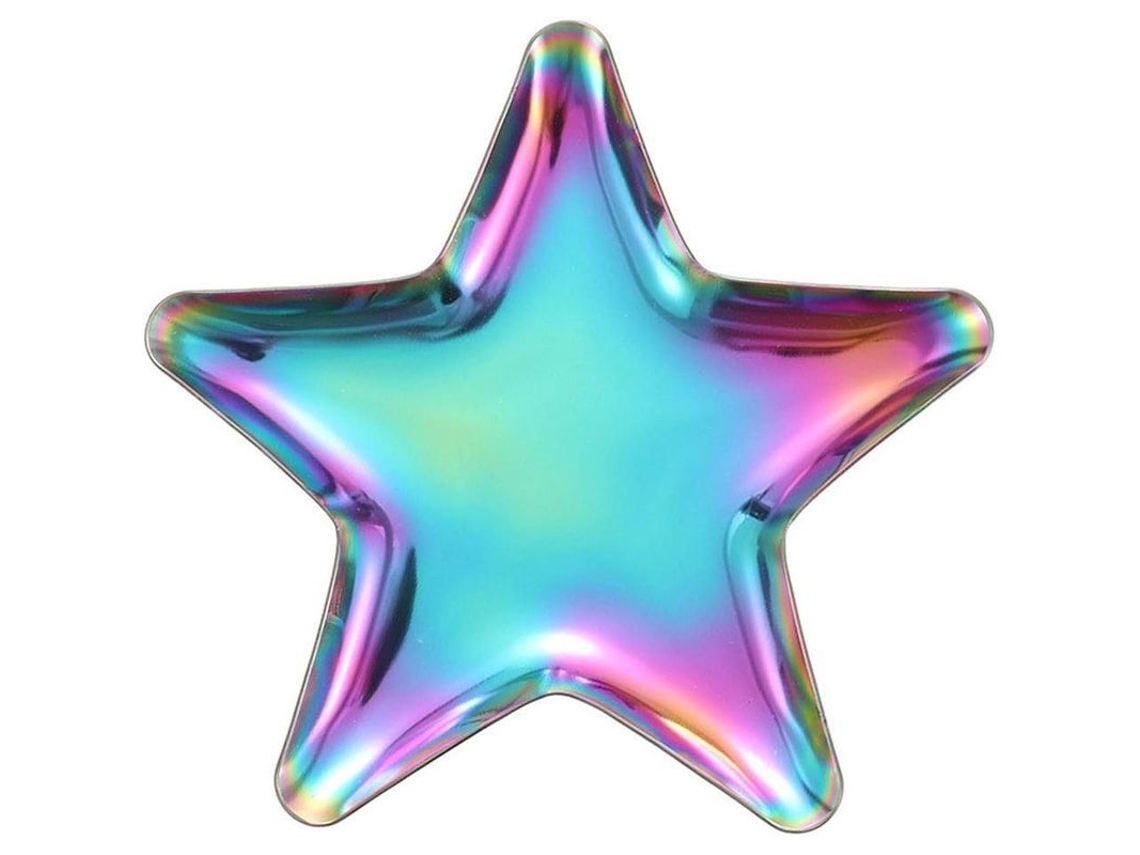 2026-48594-taza De Joyería De Acero Inoxidable Estrella Con Revestimiento Holográfico Para Almacenamiento Y Exhibición 2 Piezas