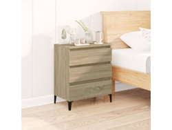 Aparador De Madera Contrachapada Roble Sonoma 60x35x70 Cm