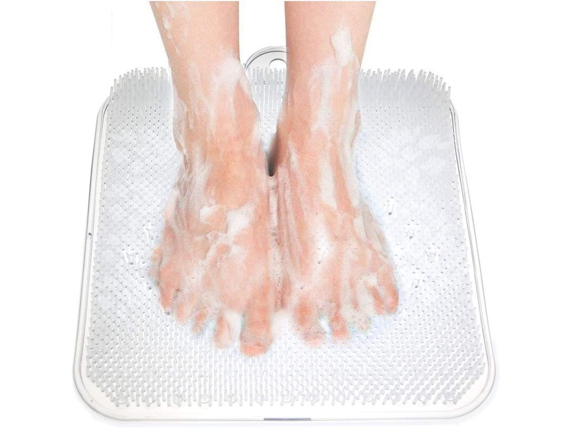 Cepillo Para Pies Para El Baño Con Vasos Antiderrame, Masaje Exfoliante, Limpieza, Mejora La Circulación Y Alivia El Dolor.