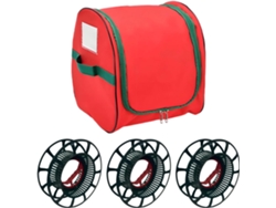 Soporte Para Guardar Luces Navideñas (3 Carretes) – Bolsa Con Asas Reforzadas