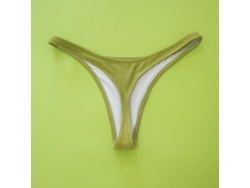 2026-braguitas De Bikini Tanga Para Mujer Y Niñas De Baño En Color Solido Poliester Spandex Nylon