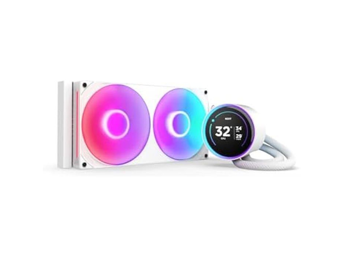 Refrigerador líquido Kraken Elite 280 RGB para CPU AIO, radiador, ventilador de 280 mm, F280 RGB, pantalla LCD IPS de 2,72" NZXT