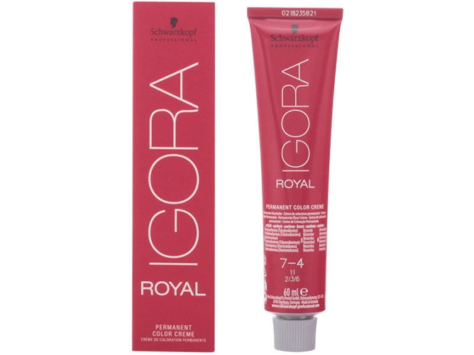 Tinte de Cabello SCHWARZKOPF Igora Royal 7-4 (60 ml)