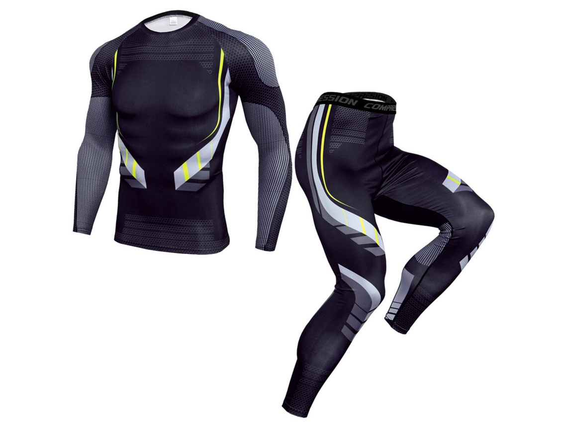 2026-traje De Entrenamiento Tight Para Hombres Rápido Secado 2 Piezas Con Almohadilla De Gel Para Ejercicio Tk174 L