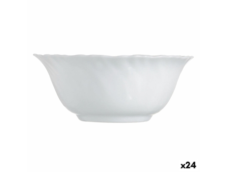 Bol Luminarc Feston Blanco Vidrio (12 cm) (24 Unidades)