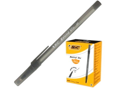 Bolígrafo BIC Eco Round Stic Punta Media 1 mm (Tinta Negra)