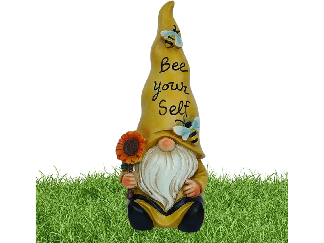 Gnomos De Jardín Para Exteriores, Linda Figura De Gnomo De Resina, Gnomo De Primavera, Decoraciones Rústicas Para