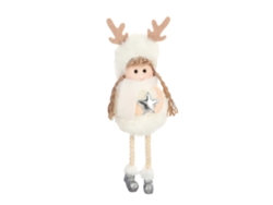 Lindo adorno navideño de ángel, colgante de peluche para el árbol de Navidad