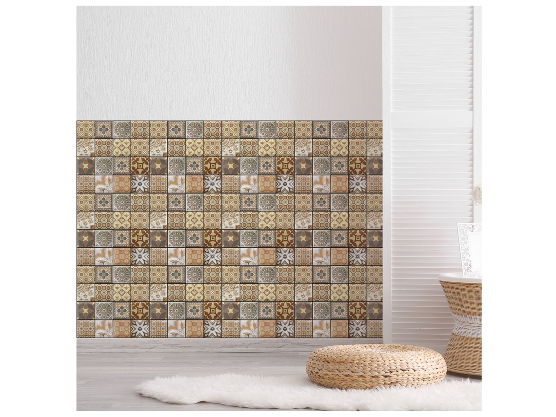 2026-papel Pintado Autoadhesivo 3d Multicolor Geométrico Resistente Al Agua Desmontable Para Salón Baño Cocina